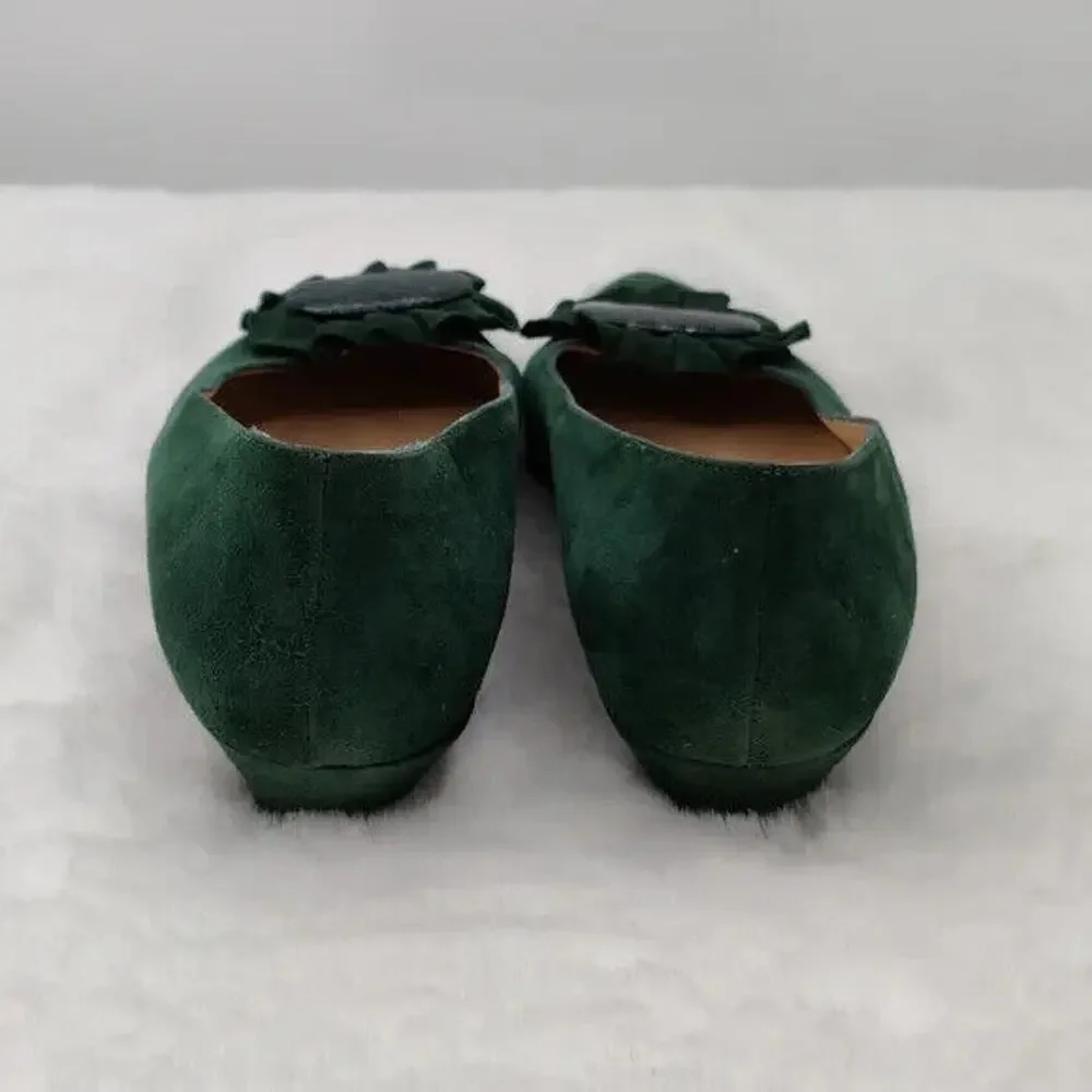 Green Vintage Bottega Veneta Pointed Toe pump sz 7.5 N